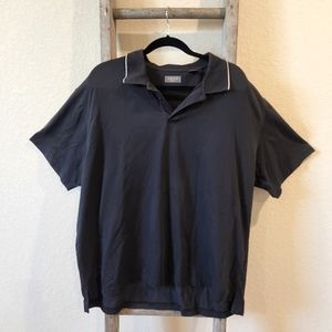 IZOD Men's Black Button Top Golf Shirt Dress Shirt- Size XXL